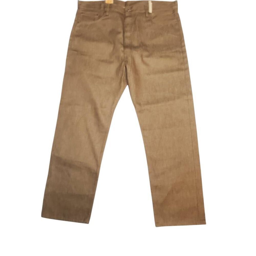 Levi's 501 Shrink To Fit White Oak Cone Brown Raw Denim Jeans W42 L32 NWT USA Fa